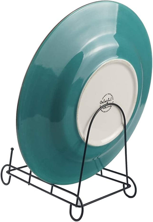 Artliving 3-Tier Metal Scrollwork Dish Rack Plate Rack Display Stand Holder Cabinet Organizer Set of 2