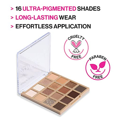 wet n wild Always Naked Eyeshadow Palette, Nude Neutral Eye Makeup, Blendable, Warm And Cool Nude Pigments, Matte, Shimmer, Glitter, Creamy Smooth