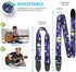 Van Gogh "Starry Night" Guitar Strap Christmas Gift Includes 2 Strap Locks & 2 Matching Picks. Adjustable Guitar Strap - Stocking Stuffer for Men Women Guitarist for Bass, Electric & Acoustic