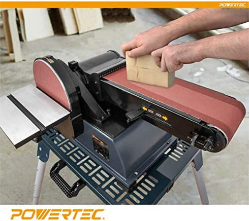 POWERTEC 110113 4 x 36 Inch Sanding Belts | 120 Grit Aluminum Oxide Sanding Belt | Premium Sandpaper – 3 Pack