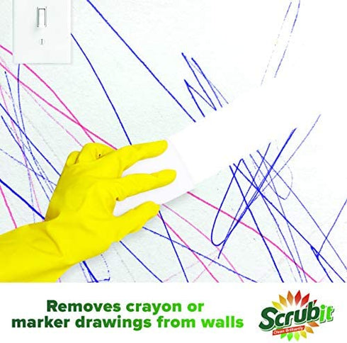 (20 Pack) Extra Thick Magic Sponge Eraser by SCRUBIT- Kitchen, Bathroom, Floor and Wall Cleaner - Miracle Melamine Cleaning Sponges- Durable Long Lasting Foam Scrubbing Pads for Tough Stains and Dirt