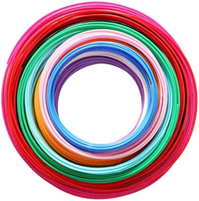 DO3D 15 Bright Colors 1.75mm 3D Pen PLA Filament Refill, Each Color 10feet, Total 150 Feet 3D Pen/3D Printer PLA Sample Pack, Compatible with MYNT3D / SCRIB3D Printing Pen