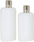 True Rogue Plastic Flask, 16 Ounce Hidden Flask for Liquor, Travel Liquor Flask, Cruise Flask for Liquor, White, Set of 1