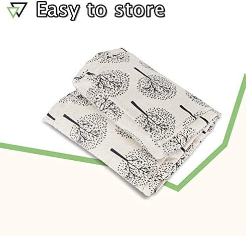 Luxja Dust Cover Compatible with Cricut Explore Air and Explore Air 2,Cover with Back Pockets, Trees