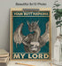 Your Butt Napkins My Lord - Dragon Wall Art Decorations - Gothic Bathroom Decor - Funny Bathroom Wall Art - Toilet Paper Wall Art - Restroom Sign - Bath Wall Decor - Powder Room Decor