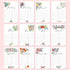 Sweetzer & Orange Perpetual Calendar. 12 Month Office or Family Wall Calendar. 6x9” Floral Flip Calendar Design. Perpetual Birthday Calendar Wall Hanging, Anniversary Calendar and Monthly Planner