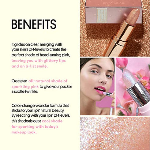 Winky Lux Glimmer Balm, pH Lip Balm, Color Changing Lipstick and Tinted Lip Balm, Vegan Lip Balm, Hydrating Lip Balm, Unicorn