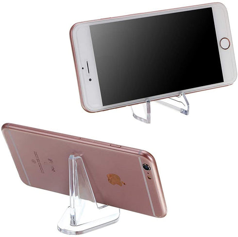 Hipiwe 12 Packs Acrylic Easel Stands Clear Mini Coin Display Easel Holder for Displaying Air-Tite Coins Pocket Watches Capsules Challenge Medals Casino Chips,2.64 Inch Tall