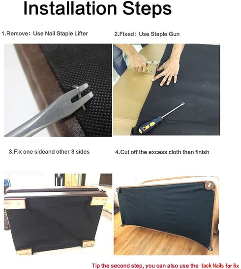 W 39inch by L 118inch Upholstery Cambric Dust Cover Fabric Replacement,Bottom Cloth Nonwoven Dust Cover for Chairs,Underside of Upholstered Furniture