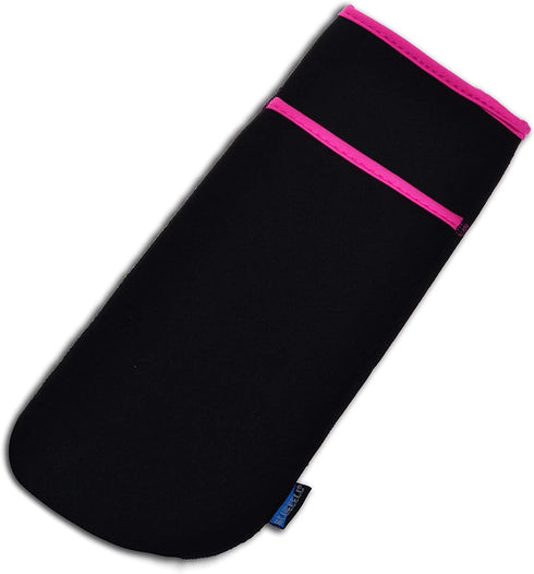 BCP Neoprene Curling Iron Holder Flat Iron Curling Wand Travel Cover Case Bag Pouch (Black)