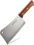 Meat Cleaver, Heavy Duty Butcher Bone Knife with Solid Wood Handle (Stainless Steel, 8 inch)
