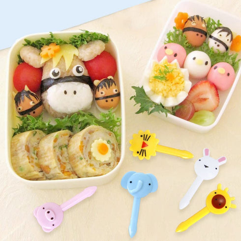 86 Pcs Animal Food Picks for Kids, Fun Bento Picks, Cute Cartoon Animal Fruit Food Toothpicks, Lunch Bento Box Picks for Toddler