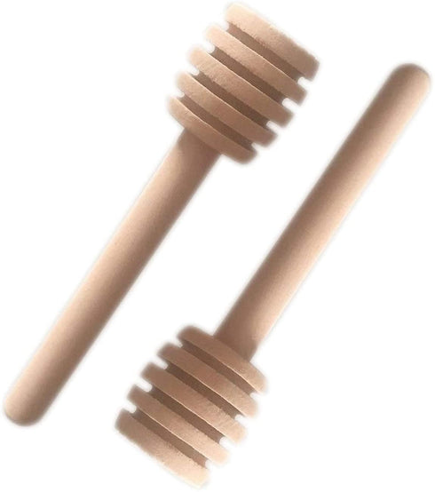 YYGMSS 50 Pcs Honey Dipper Stick Mini Wooden Dispensing Collecting Kitchen Dining (3 inch) (50pcs)