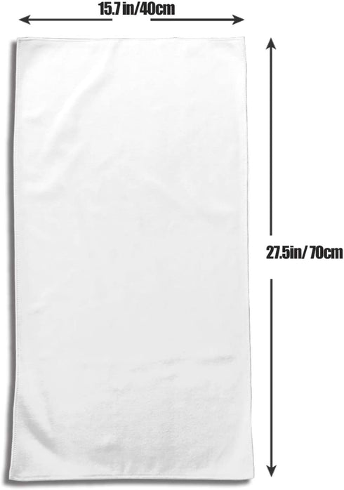 Trendy Beautiful Couple Flamingo with Santa's Hat Christmas Decor Soft Guest Large Home Hand Towels Multipurpose for Bathroom, Hotel, Gym and Spa (27.5"X17.5",White)