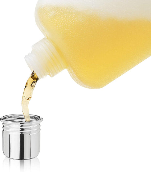 True Rogue Plastic Flask, 16 Ounce Hidden Flask for Liquor, Travel Liquor Flask, Cruise Flask for Liquor, White, Set of 1