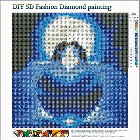 Heart Kiss Penguins Diamond Painting - PigBoss 5D Full Diamond Painting by Numbers - Kiss Penguins Crystal Diamond Dots Kits Art Decor Gift for Adults (11.8 x 11.8 inches)