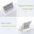 SANRUI Acrylic Business Card Holder for Desk,Clear Business Card Stand,Business Card Display Holder Fits 2" x 3.5" Business Cards