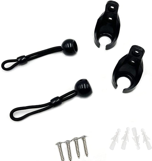 Litong Bungee Kit Universal Replacement of The Sunshade Installation Fittings Outdoor/Indoor Roller Blind Fittings (Black)