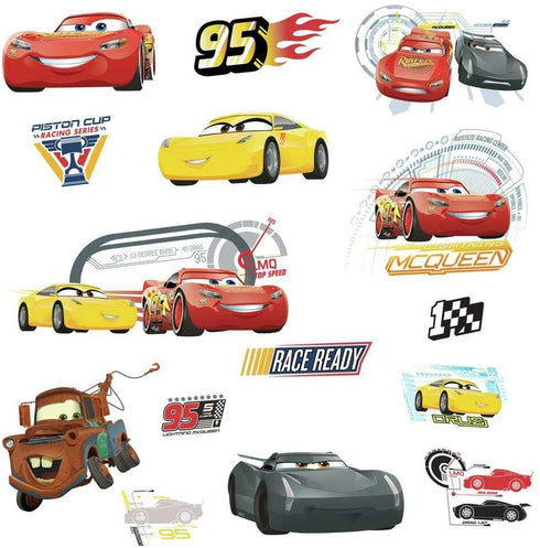 RoomMates RMK3353SCS Disney Pixar Cars 3 Peel and Stick Wall Decals , Red