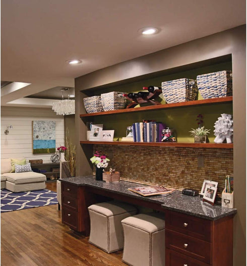 HALO 6130WH 6" White Adjustable Eyeball, Self Flanged Recessed Trim, White