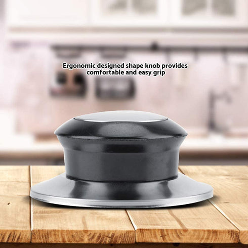 Yosoo 5Pcs Pot Pan Lids Knob Lifting Handle,Heat-Resistant Home Kitchen Cookware Replacement Parts,Bakelite Metal Black Silver