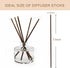 HOSSIAN 50pcs Reed Diffuser Sticks - Wood Rattan-Reed Sticks -Essential Oil Aroma Diffuser Sticks- Spa-Aromatherapy(7.5"/19cm) (Brown 7.5"/19cm)