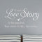 MOVANKRO Separate Letters Carved Vinyl - Every Love Story is Beautiful, but Ours is My Favorite Wall Decal Hand Writing Heart Shape Wall Letters Sticker - White