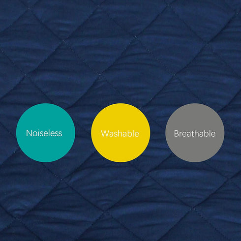 Sheet for Regalo My Cot Portable Toddler Bed (Sheet Only,Bed not Included) , Soft Padded Cover, Navy