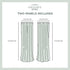 Exclusive Home Curtains Indoor/Outdoor Stripe Cabana Grommet Top Curtain Panel Pair, 54x96, Sea Foam, 2 Count