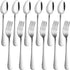 Set of 12, Stainless Steel Dinner Forks and Spoons, findTop Heavy-duty Forks (8 Inch) and Spoons (7 Inch) Cutlery Set