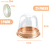 Clear Plastic Cupcake Container,25 PC Diameter 5.3 in Height 4.2 in Muffin Pod Dome Disposable Individual Cupcake Box Plastic Single Cupcake Holders With Lid for Wedding Birthday Christmas Halloween