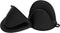 tifanso Silicone Oven Mitts Pot Holders Sets for Kitchen Heat Resistant Small Kitchen Mittens Rubber Air Fryer Mitts Mini Pot Pinch Grip for Cooking and Baking 1 Pair (Black)