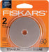 Fiskars 01-005896 Titanium Rotary Blades, 60mm, 2 Pack , Silver