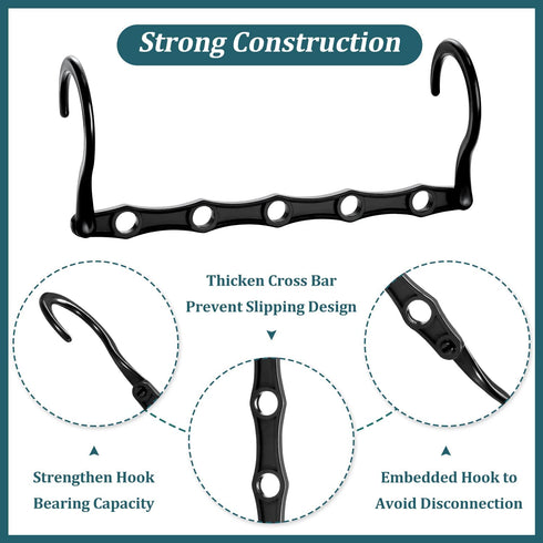 AMKUFO 12 Pack Magic Hangers Space Saving Hangers Closet Space Saver Hanger Organizer Multi Hangers Clothes Hanger Sturdy Plastic for Heavy Clothes