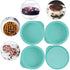 6-Pack Silicone Cake Molds 4 Inch Round Silicone Cake Pans Green Baking Pan Set Silicone Baking Mold DIY Rainbow Cakes and Round Resin Coaster Molds, 0.8 Inch Deep (Green)