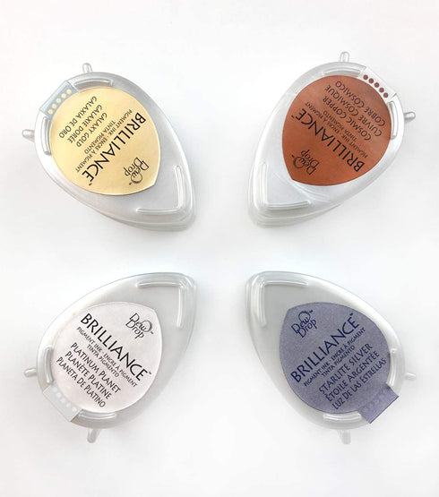 Tsukineko 4-Pack Brilliance Dew Drop Inkpads, Planetarium