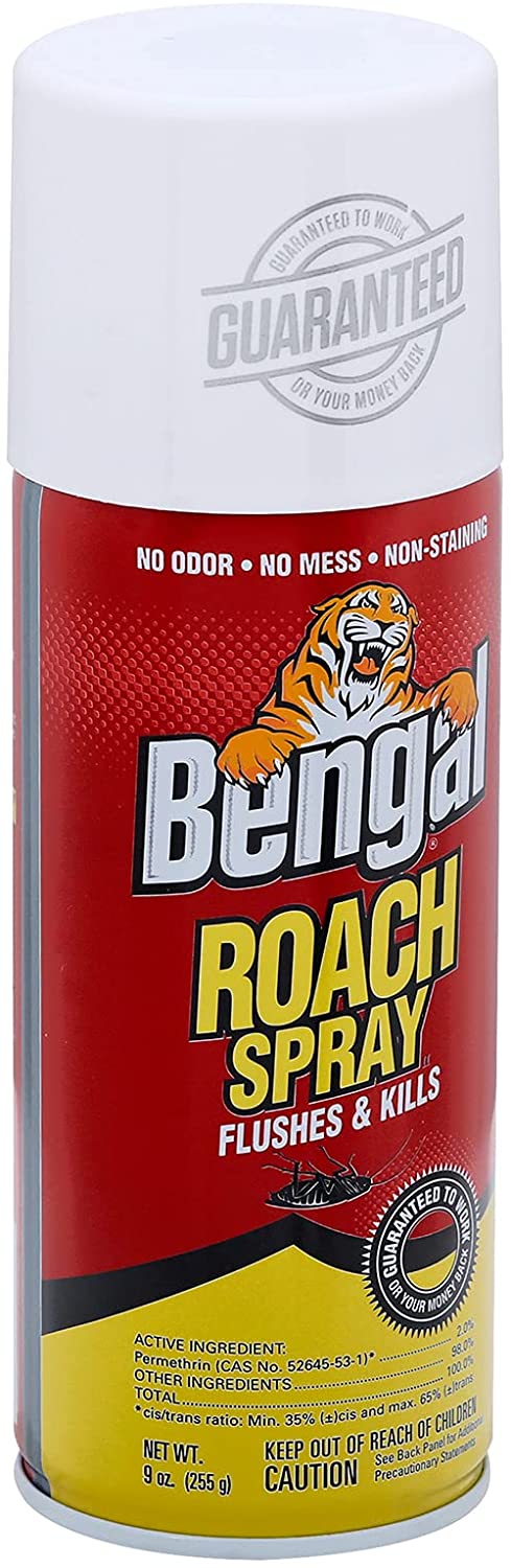Bengal Roach Spray €“ Bug Spray for DIY Cockroach Removal €“ No Mess, No Odor Bug Spray €“ House Insect Killer €“ Indoor Cockroach Spray, 9oz