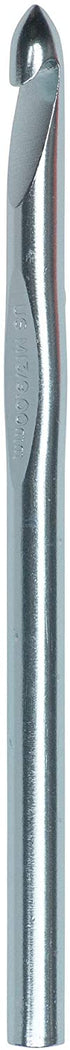 Susan Bates 5-1/2-Inch Silvalume Aluminum Crochet Hook, 9mm, Blue