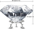 Large Crystal Diamond Paperweight with Stand Jewels Wedding Decorations Centerpieces Home Decor 3.15 inch (Clear)