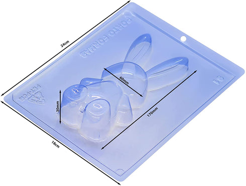 Easter Bunny Breakable Chocolate Mold 3 Pieces