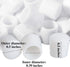 Door Stop Bumper Tips 0.39 Inch Door Rubber Stop Bumper Replacement Stopper Tips Caps for Door and Wall Protection, White (20 Pieces)