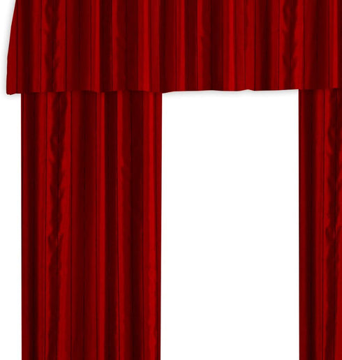 Veratex The Braxton Collection Contemporary Style 100% Polyester Construction Living Room Grommet Style Fastener Window Valance, Merlot