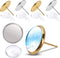 Aylifu Earring Cabochon Settings,Include 40pcs 12mm Stud Earring Cabochon Post Cup Blank Earring Bezel with 40pcs Glass Dome Cabochons and 40pcs Clear Earring Backs for Jewellery Making
