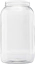 CLEARVIEW CONTAINERS 128 OZ Jar with Lid - Clear Plastic Jar with lid Leak proof Fresh seal lined ribbed cap Gallon Storage Container - 1 Pack