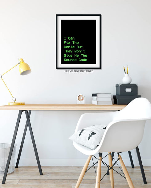Computer Technology Poster, Print or Canvas - Geek Wall Decor - Coding Wall Art - Gifts for Computer Geeks, Nerds, Programmers & Coders - 8x10 unframed print