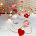MIYA LIFE Valentine's Day Heart Lights 10 ft 40 LED Copper Wire String Lights for Wedding Birthday Festival D©cor