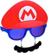Sun-Staches womens Nintendo Mario Mustache Sunglasses Party Favors UV400, Red/Blue, One Size US