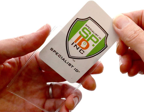 5 Pack - Premium Medicare Card Protector Sleeves - Durable 2 …œ X 3 …œ Business Card Holders - Clear Vinyl Plastic Covers for Insurance & Social Security Metro & License or Credit Cards by Specialist ID