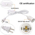 Plug in Hanging Light Kit, Retro Hanging Lights with Plug in Cord, E26 E27 Industrial Pendant Light Fixture, 9.8 FT Cord with On/Off Switch Hanging Lamp for Living Room Bedroom 2 Pack (White)