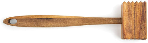 Ironwood Gourmet Acacia Wood Meat Tenderizer, 12-Inches, Brown